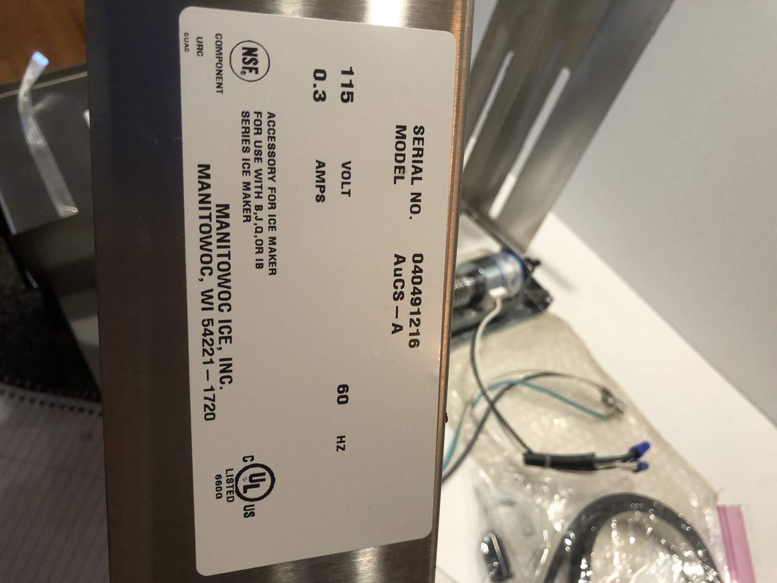 Manitowoc AuCS-A Automatic Cleaning System Ice Machine AuCSA Q Machine PartsOnly