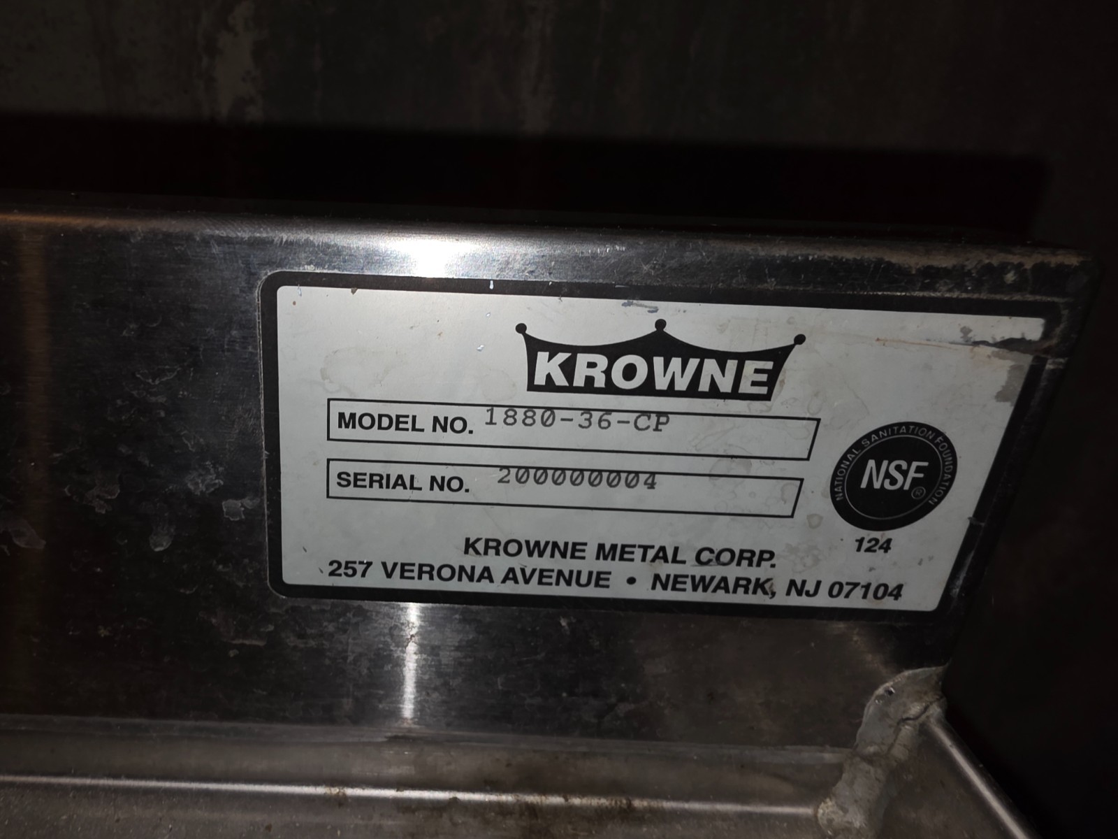 Krowne Ice Well Underbar NSF 36″ Wide x 19″ Deep x 29″ Tall with Back Splash