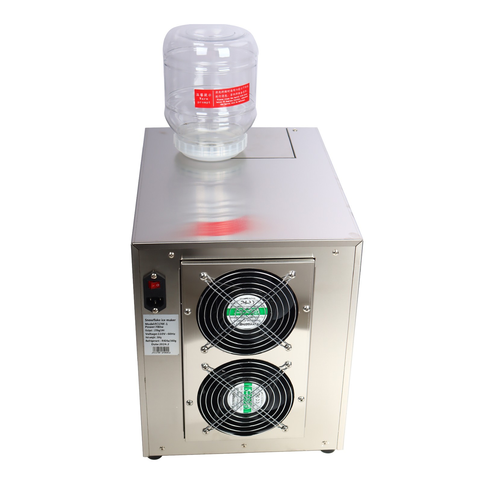 Commercial Snowfake Machie Ice Shaving Machine Air Cooling Ice crusher 3L/Bucket