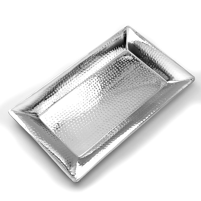 American Metalcraft HMRT1322 22 in x 13 in Hammered Stainless Steel