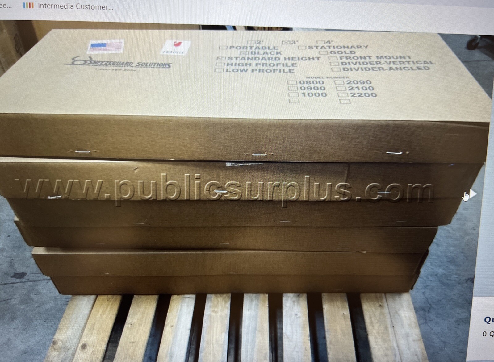 Sneeze Guard Food Portable Foldable 3’ meets service & self service requirement