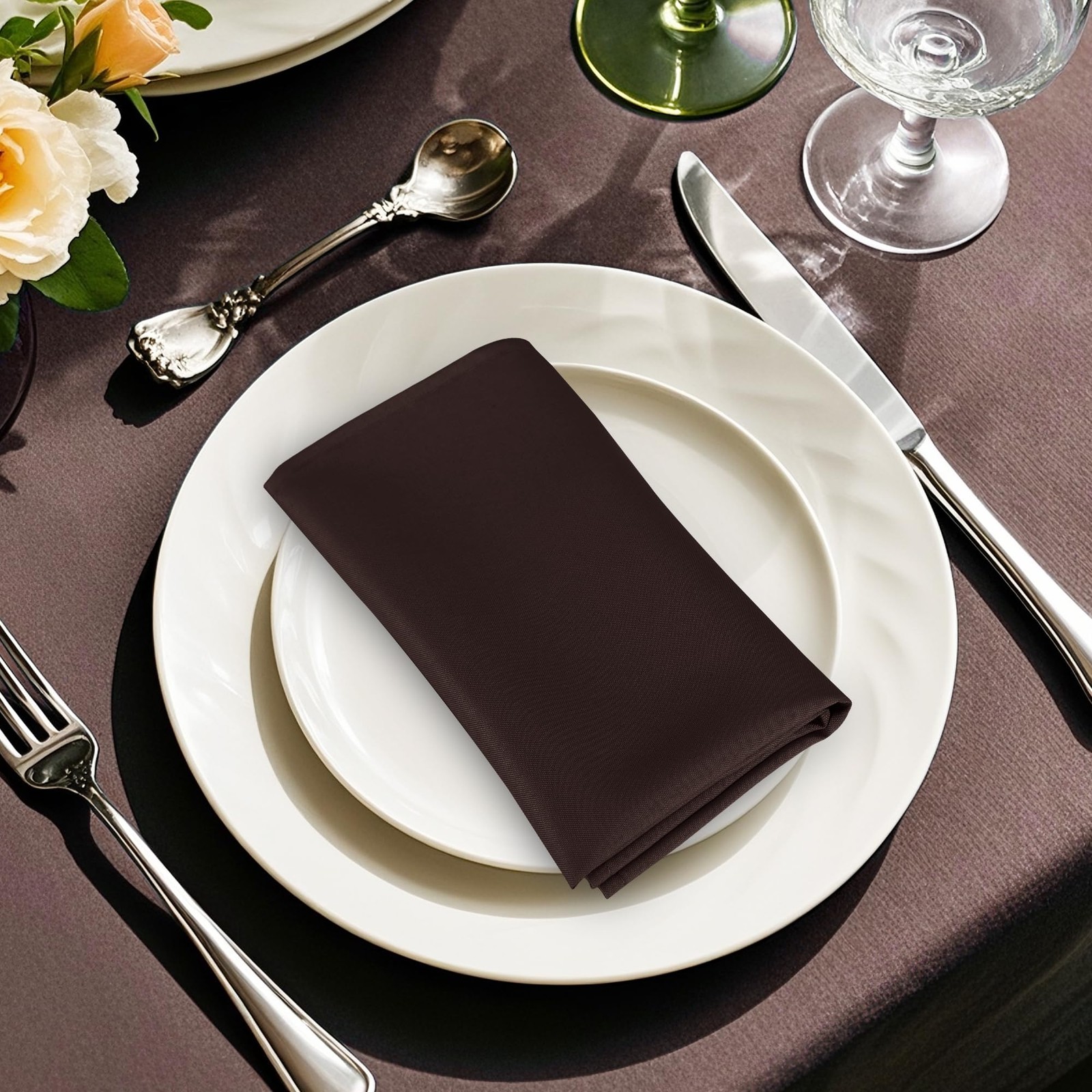 Dwcn Cloth Napkins Set Of 12 18 X 18 Inch Washable Polyester Dinner Napkins