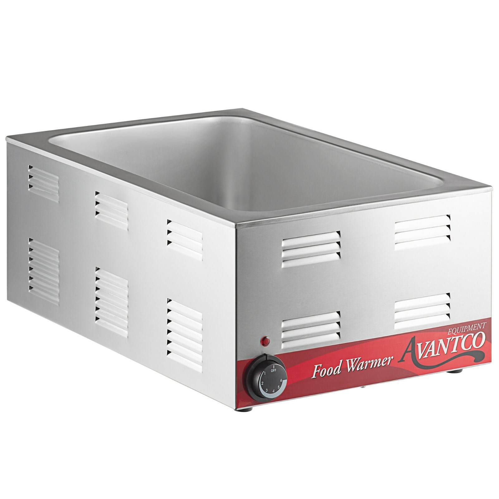 Avantco W50 12″ x 20″ Full Size Electric Countertop Food Warmer – 120V, 1200W