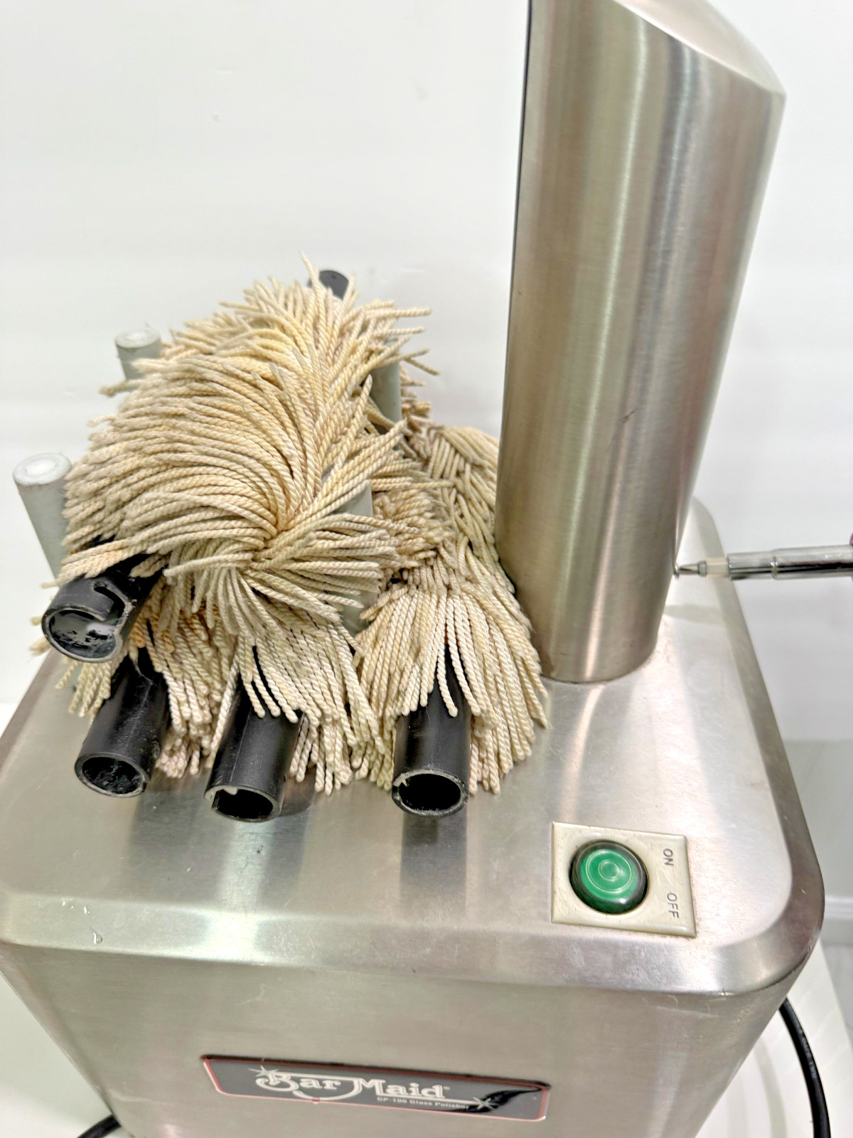 Bar Maid GP-100 Five Brush Electric Glass Polisher Commercial Restaurant WORKS
