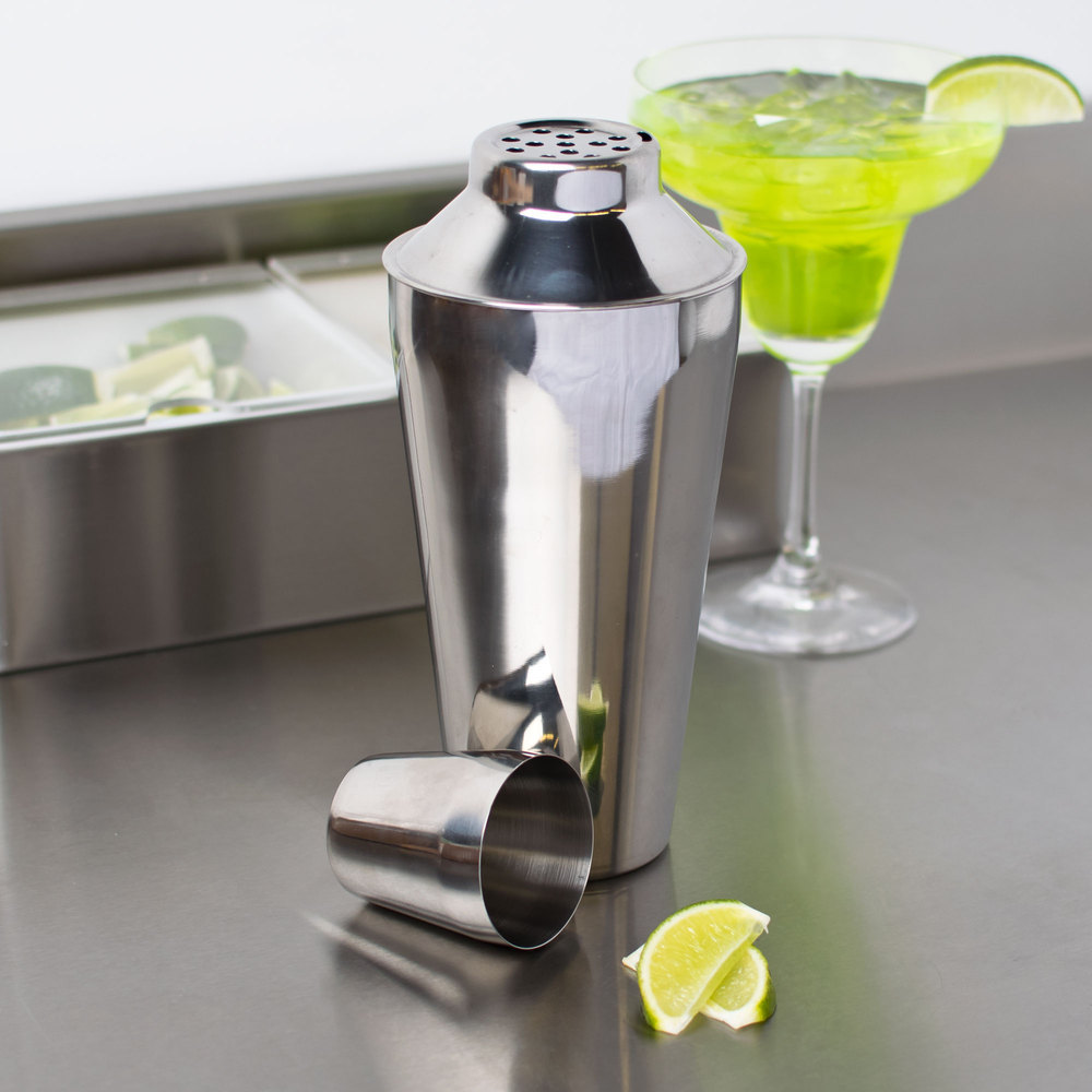 USA SELLER BAR/COCKTAIL SHAKER 28 OZ STAINLESS STEEL 3-PIECES FREE SHIP US ONLY