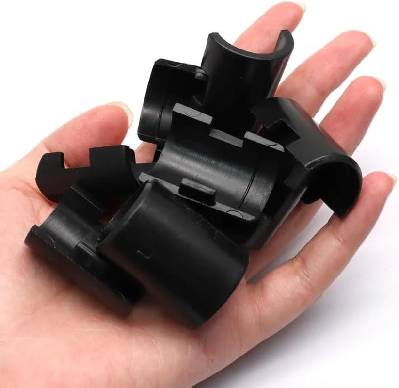 50Pack 7/8 Inch Wire Shelving Shelf Lock Clips, Plastic Shelving Clips Replaceme