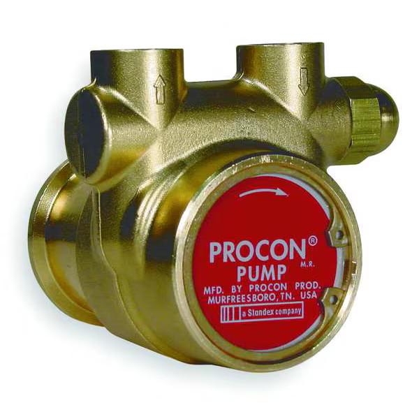 Procon Rotary Vane Pump, 3/8 In, 112 GPH, GPH of Water at 100 PSI100 gph