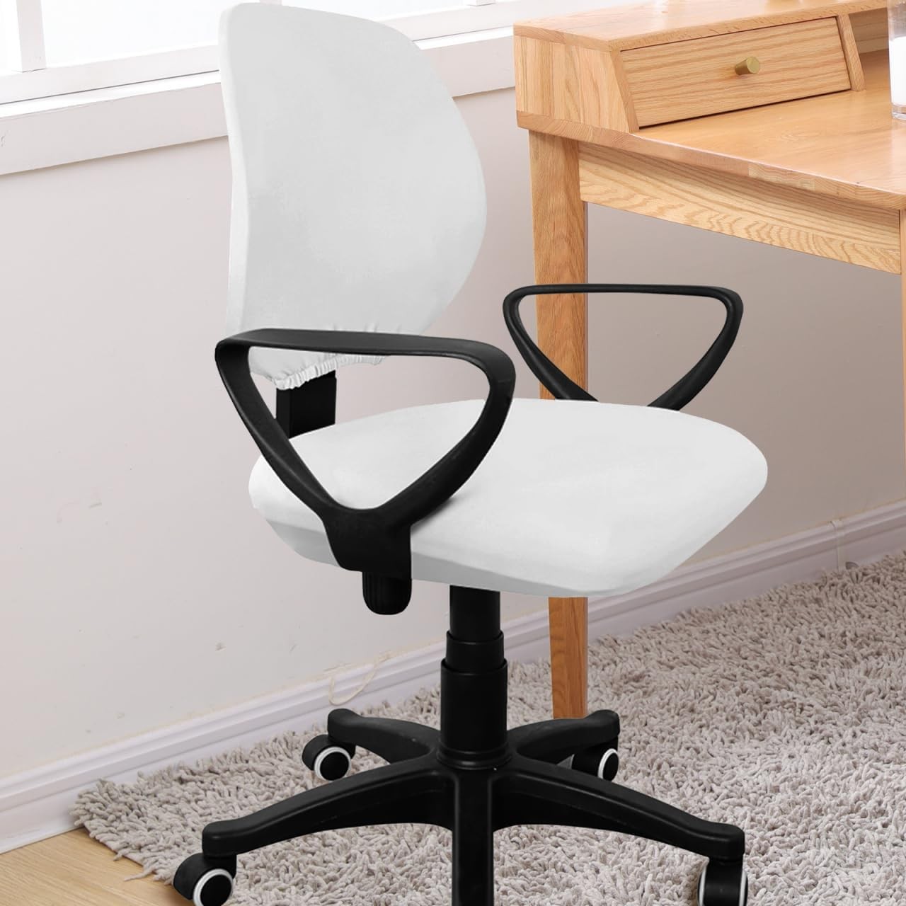 Chair Protector Office Chair Armless Computer Chairs Cover Dining Computer Chair