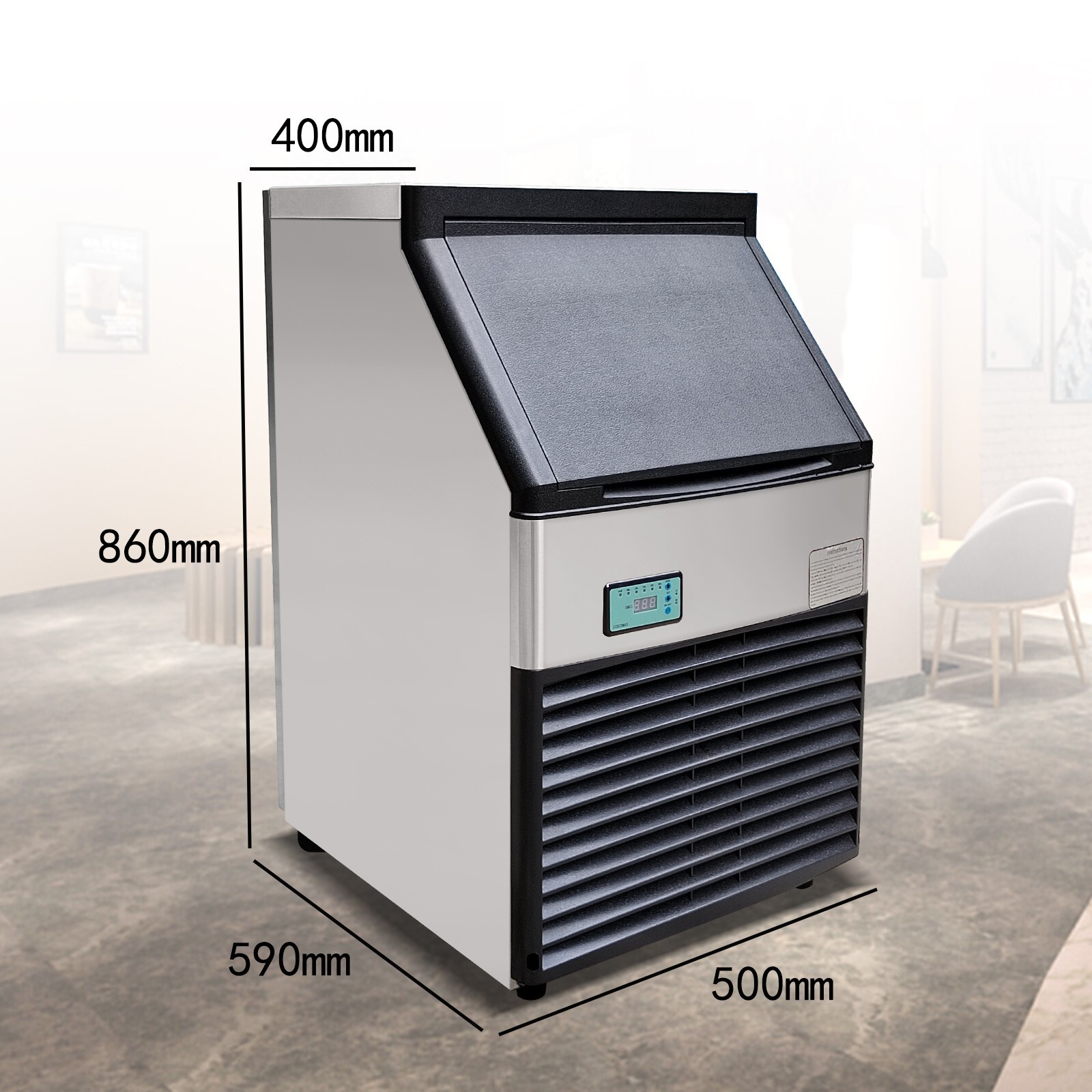 Kolice Commercial Automatic Ice Making Machine Ice Cube Maker-132 LBS/Day