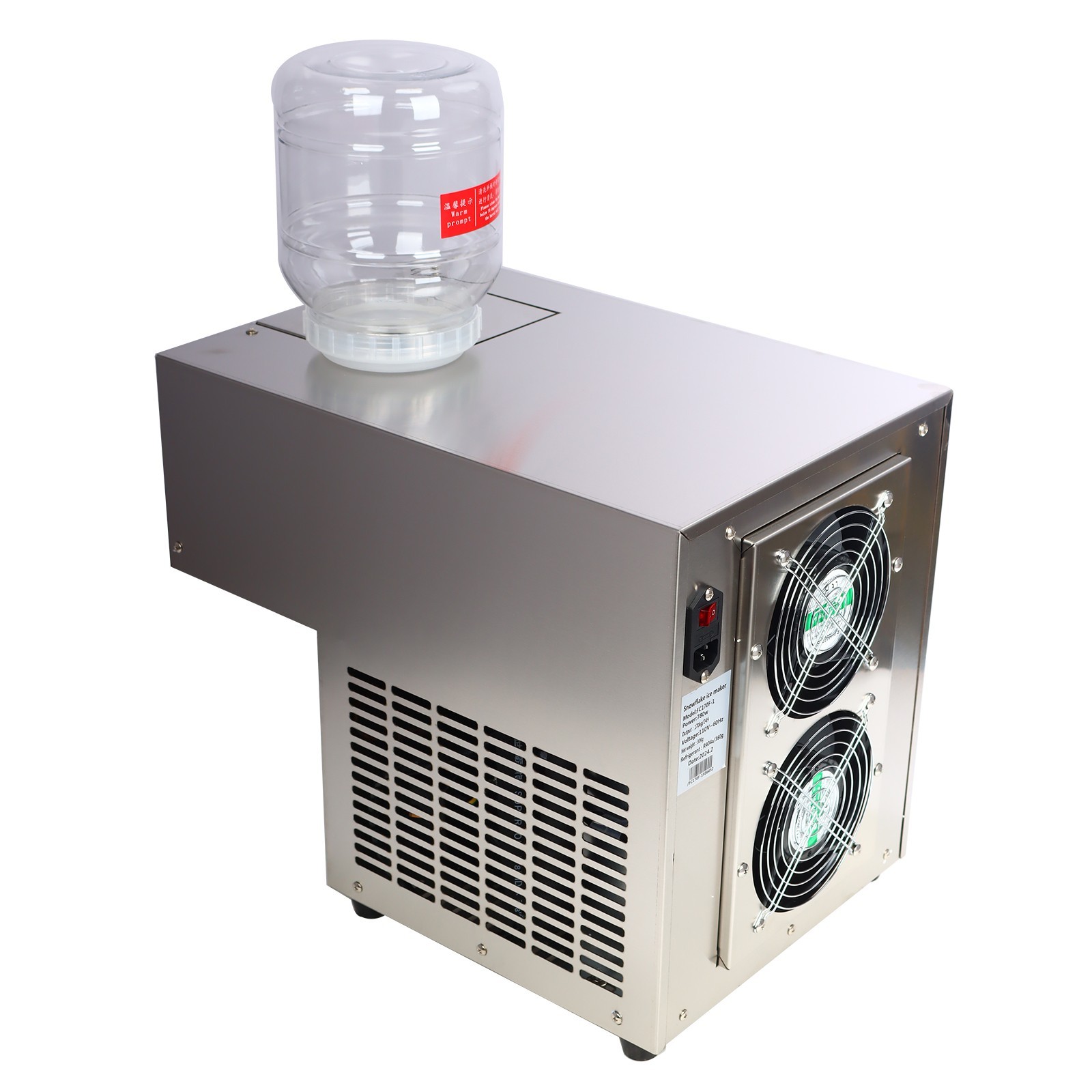 Commercial Snowfake Machie Ice Shaving Machine Air Cooling Ice crusher 3L/Bucket