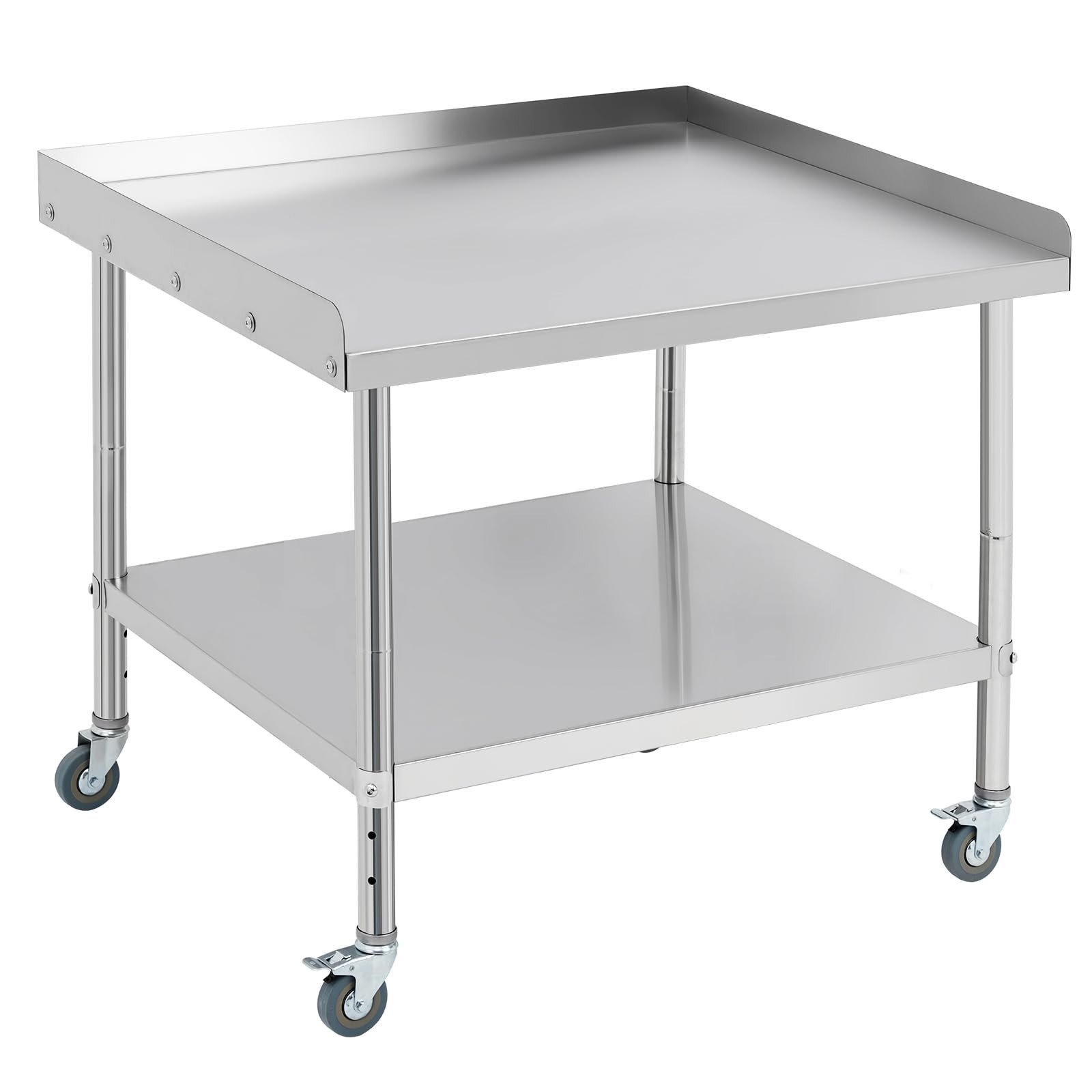 36″x30″x30″ Stainless Steel Equipment Grill Stand Table w/Wheels 400lbs Capacity