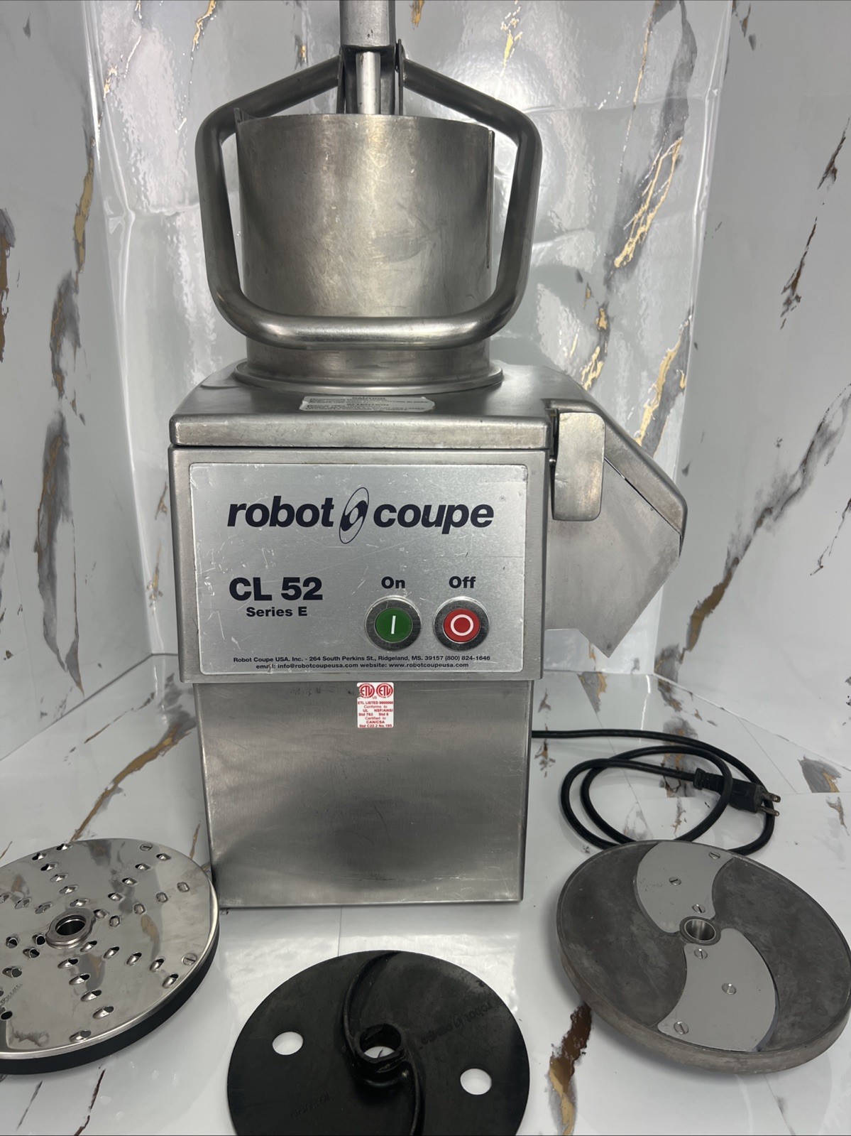 Robot Coupe CL 52 E Series E Continuous Feed Vegetable / Food Processor W/ Discs
