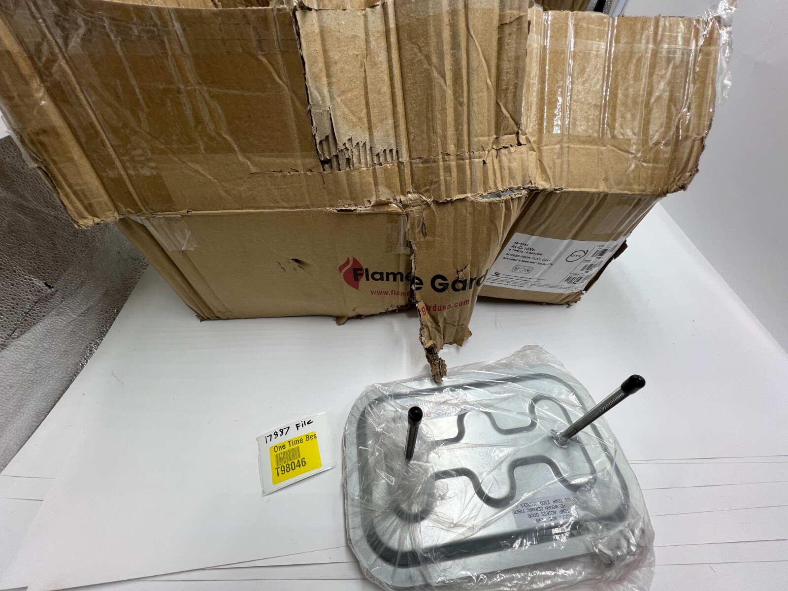 Flame Gard CHG HiTemp, Access Door 10 X 6 ACC-10X6 2300°F Service Temp