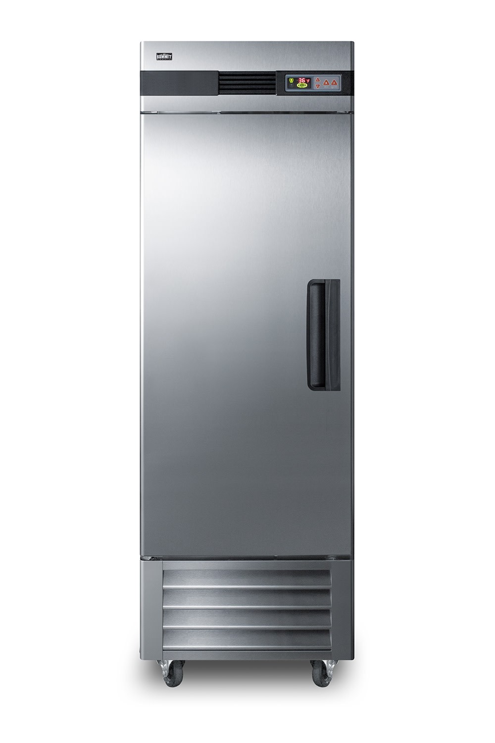 Summit SCRR232LH 28″W 23 Cu. Ft. Commercial Reach-In Refrigerator – Stainless