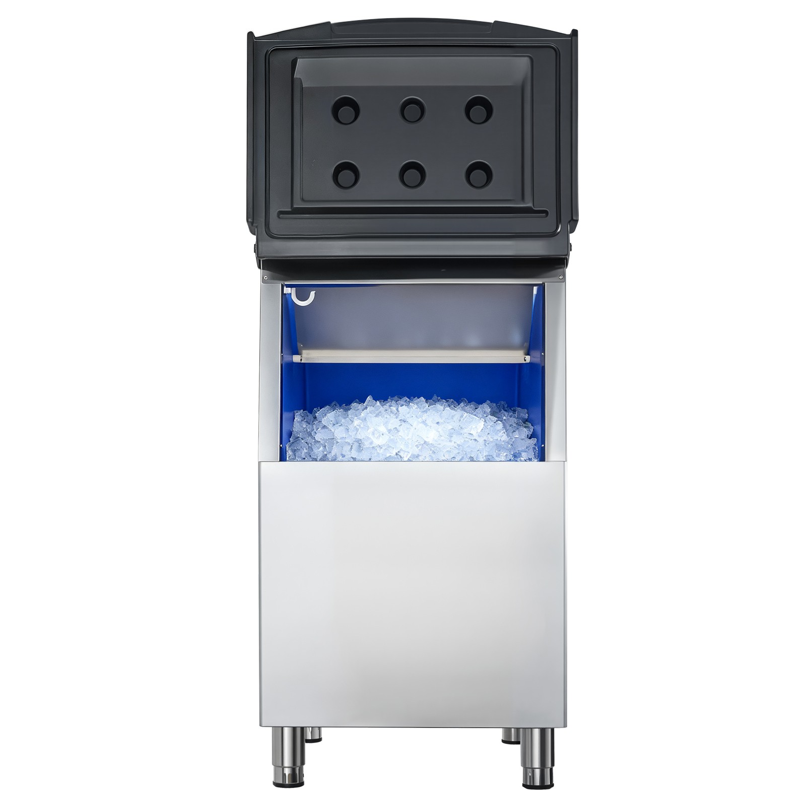Commercial Ice Maker Storage Bin 250lbs Capacity Stainless Steel Ice Storage Bin