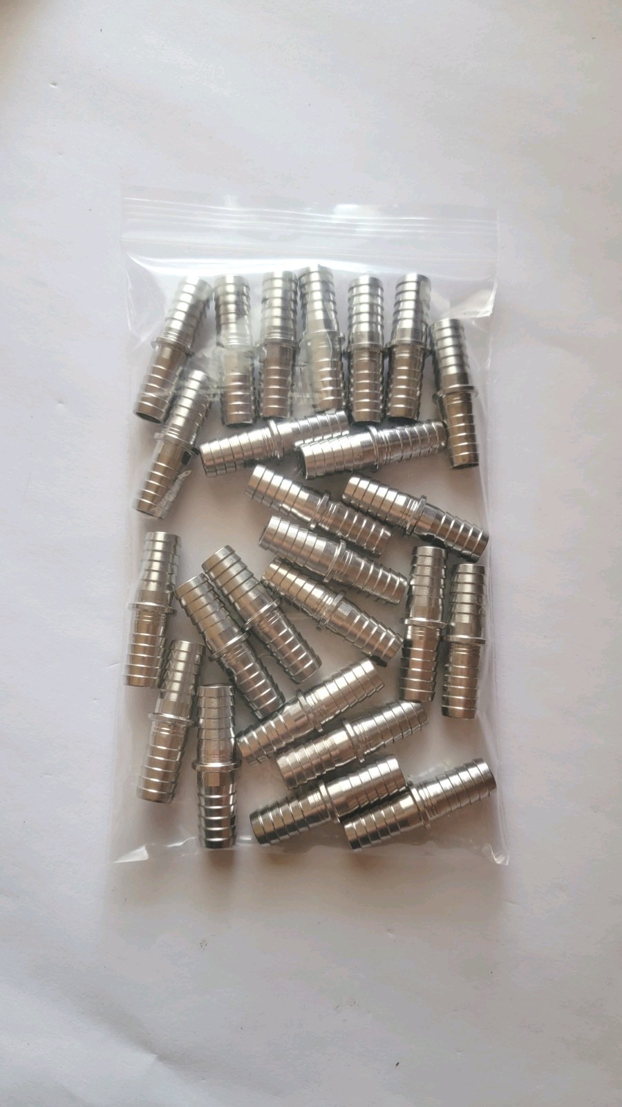 3/8 Stainless Steel Splicer Connector Barb Fitting, For 3/8″ ID Tubing, 25-pack