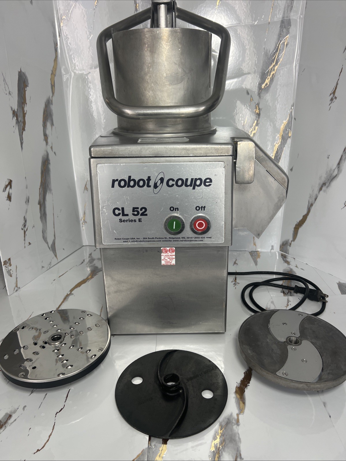 Robot Coupe CL 52 E Series E Continuous Feed Vegetable / Food Processor W/ Discs