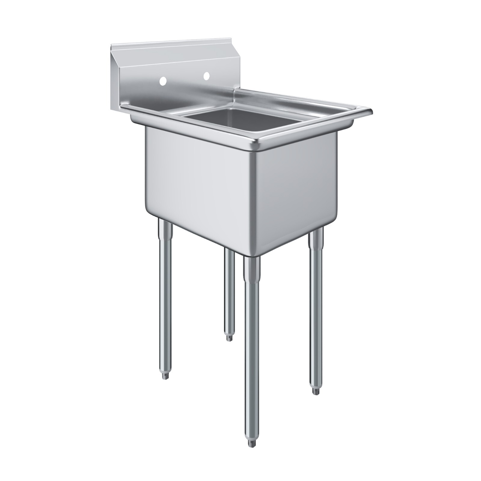 26 in. x 22 in. Stainless Steel One Compartment Sink. 16 in x 20 in x 12in Bowl