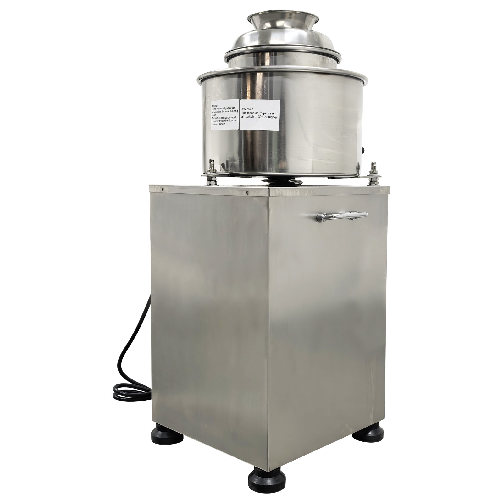 110V Meatball Beater Machine Electric Multifunctional Meat Puree Maker w/2 Blade