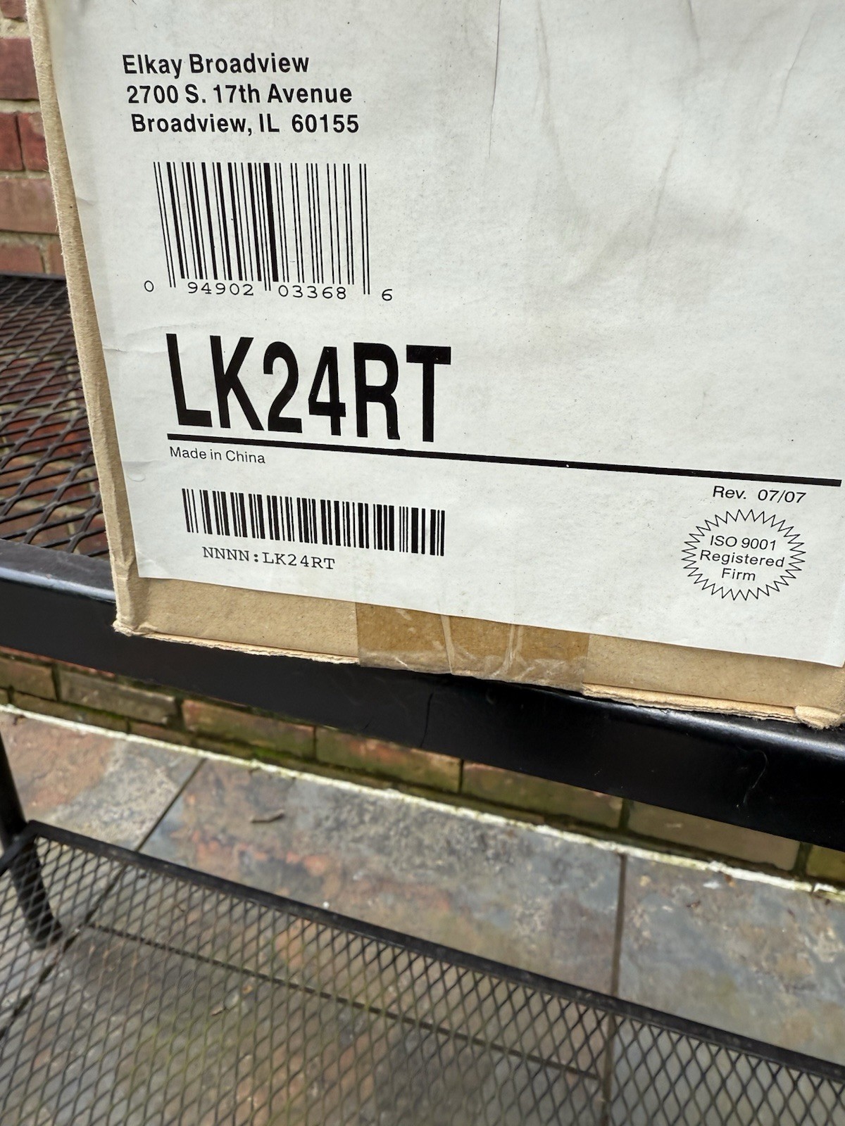 Elkay LK24RT Nickel/Chrome 3-1/2″ Drain Opening With Flange