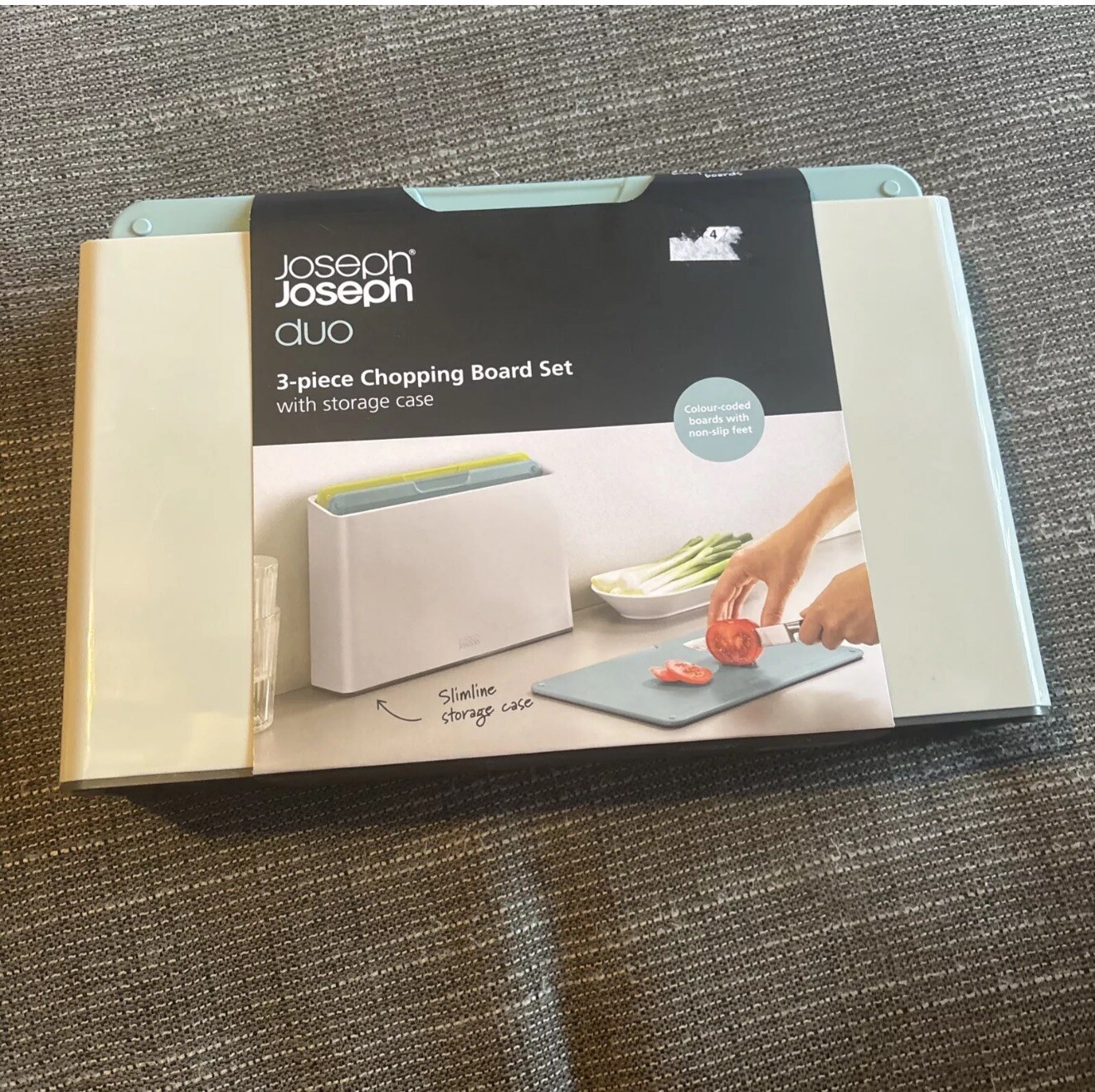 JOSEPH JOSEPH DUO 3-piece Chopping Board Set with Storage Case Slimline