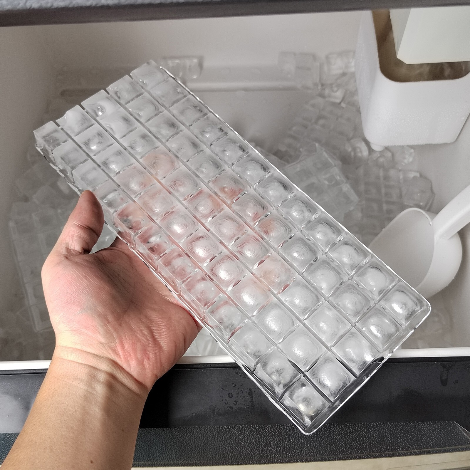 Commercial Ice Cube Maker Cube Ice Machine Automatic Ice Machine-132 LBS/Day