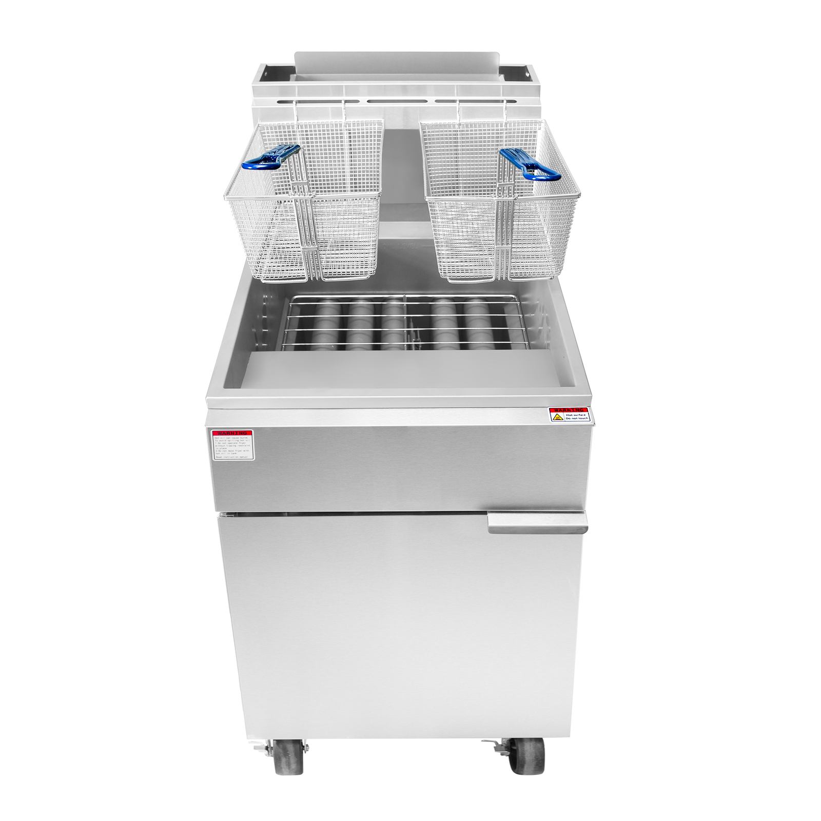 Atosa USA ATFS-75-LP Full Pot Floor Model Gas Fryer w/ 75-lb Capacity, 5 Burn…