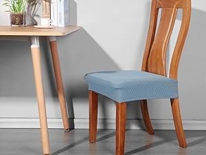 Dining Room Chair Covers Set of 6, Easy Installation Stretchy Jacquard Armless