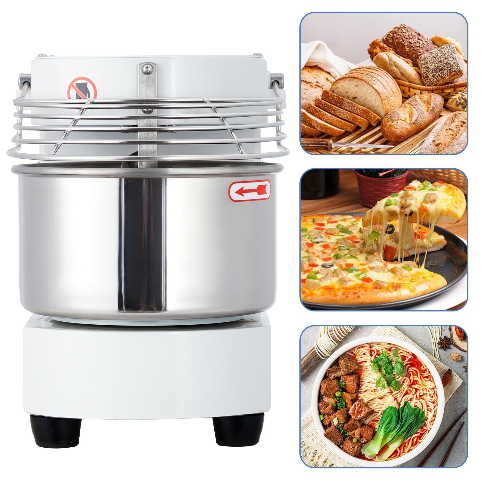 For Restaurant And Bakery Production Commercial Food Mixer 10.5 Qt 650W Dough Kn