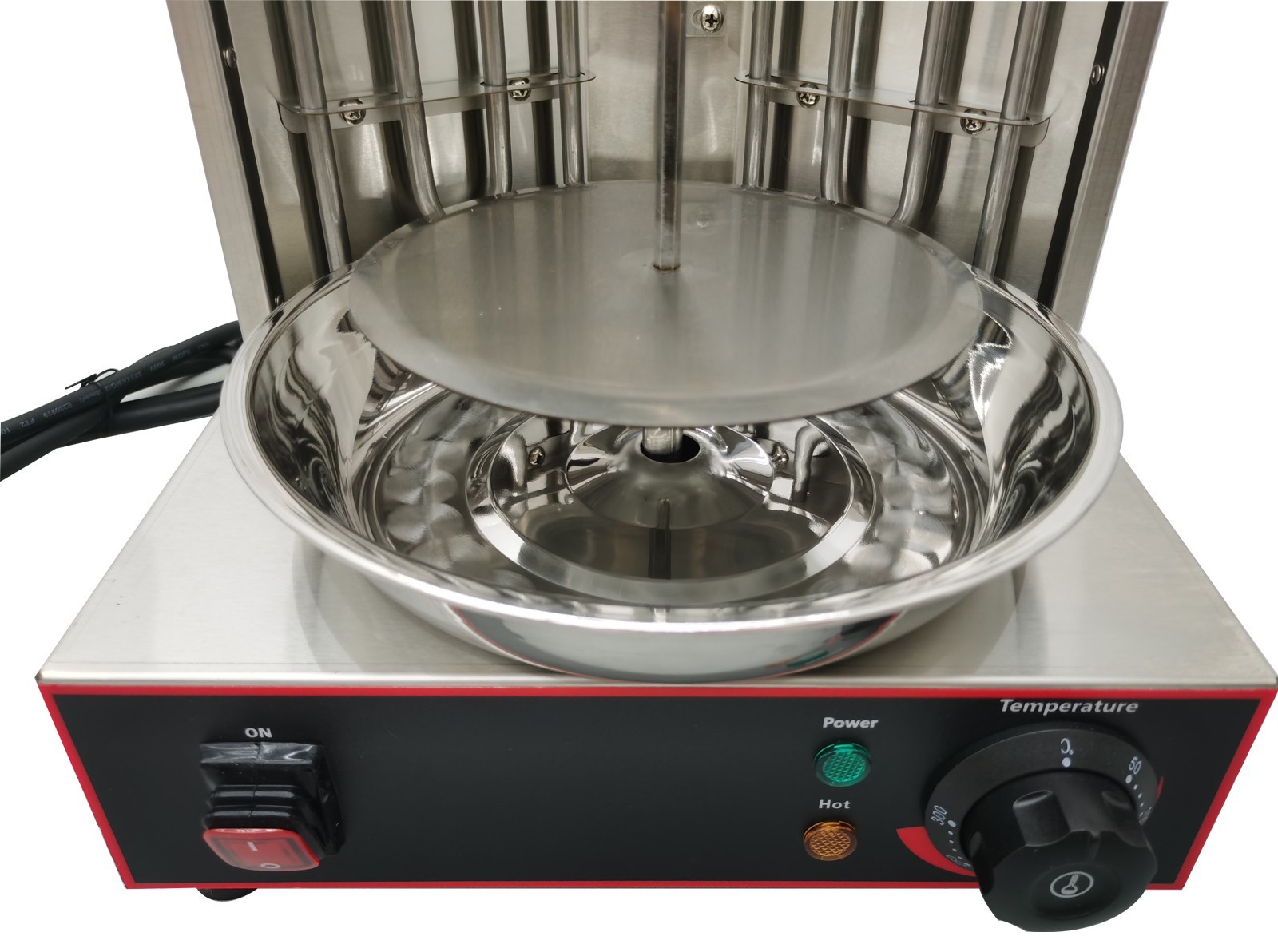 Electric Turkish Barbecue Vertical Broil 2Heating Element Rotating Grill Machine