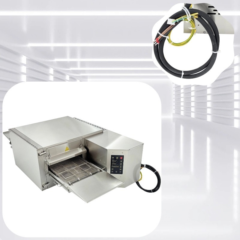 15-Inch 9KW Conveyor Pizza Oven 220V 3 Phase Commercial Countertop Oven