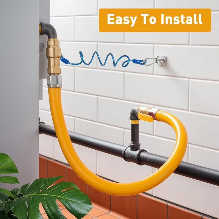 1675Kit48 Safety System Kit, 48″/60″ Commercial Mobile Gas Hose Connector Kit