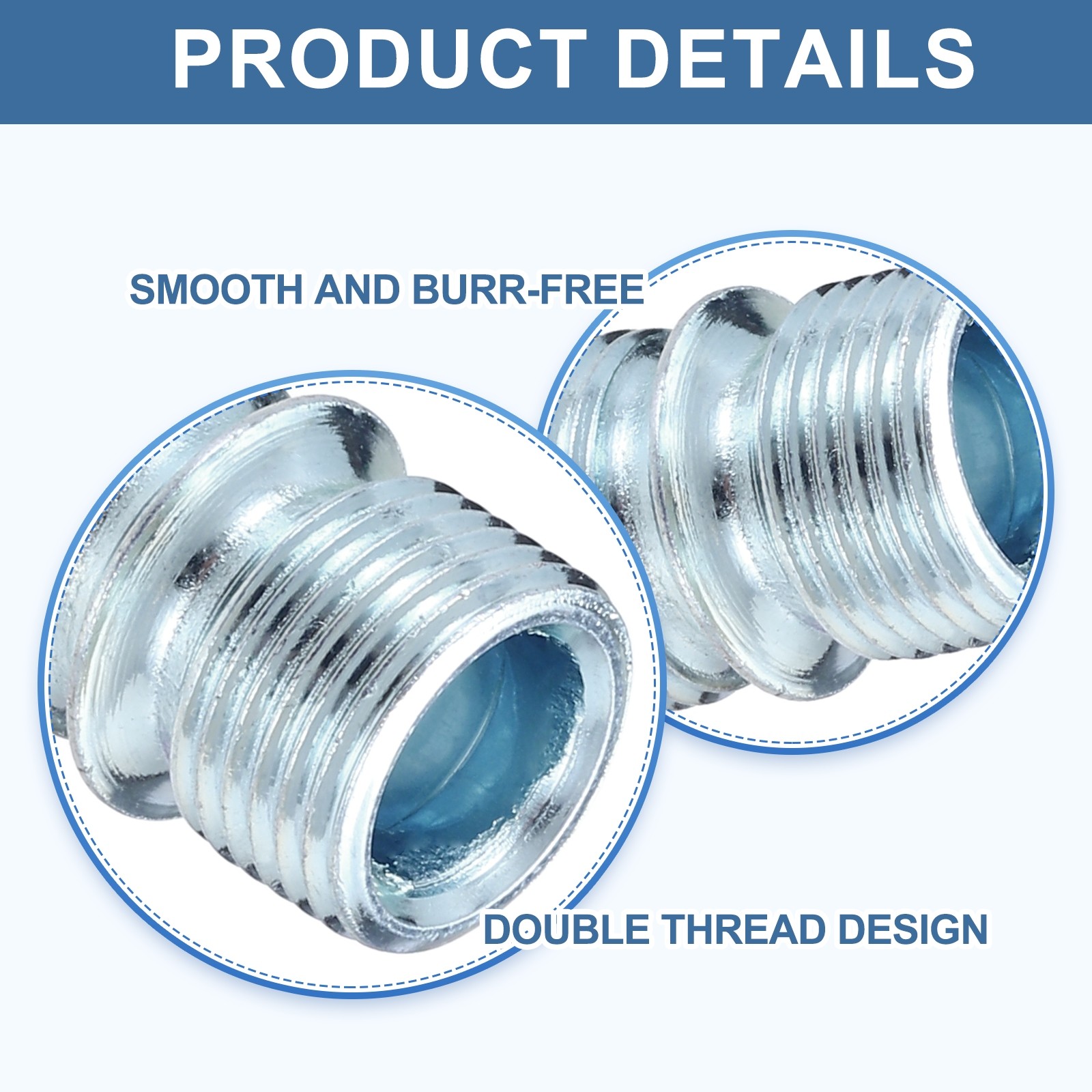 8Pcs Metal Rack Connector, 0.83″x0.5″ Wire Shelving Poles for Shelf, Silver