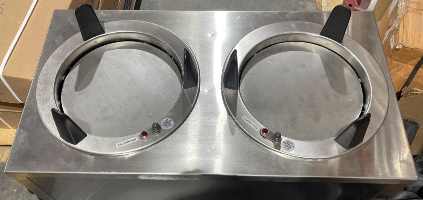 Lakeside 6210 Regular Heated Mobile Plate Dispenser Stainless Steel 2 Stack