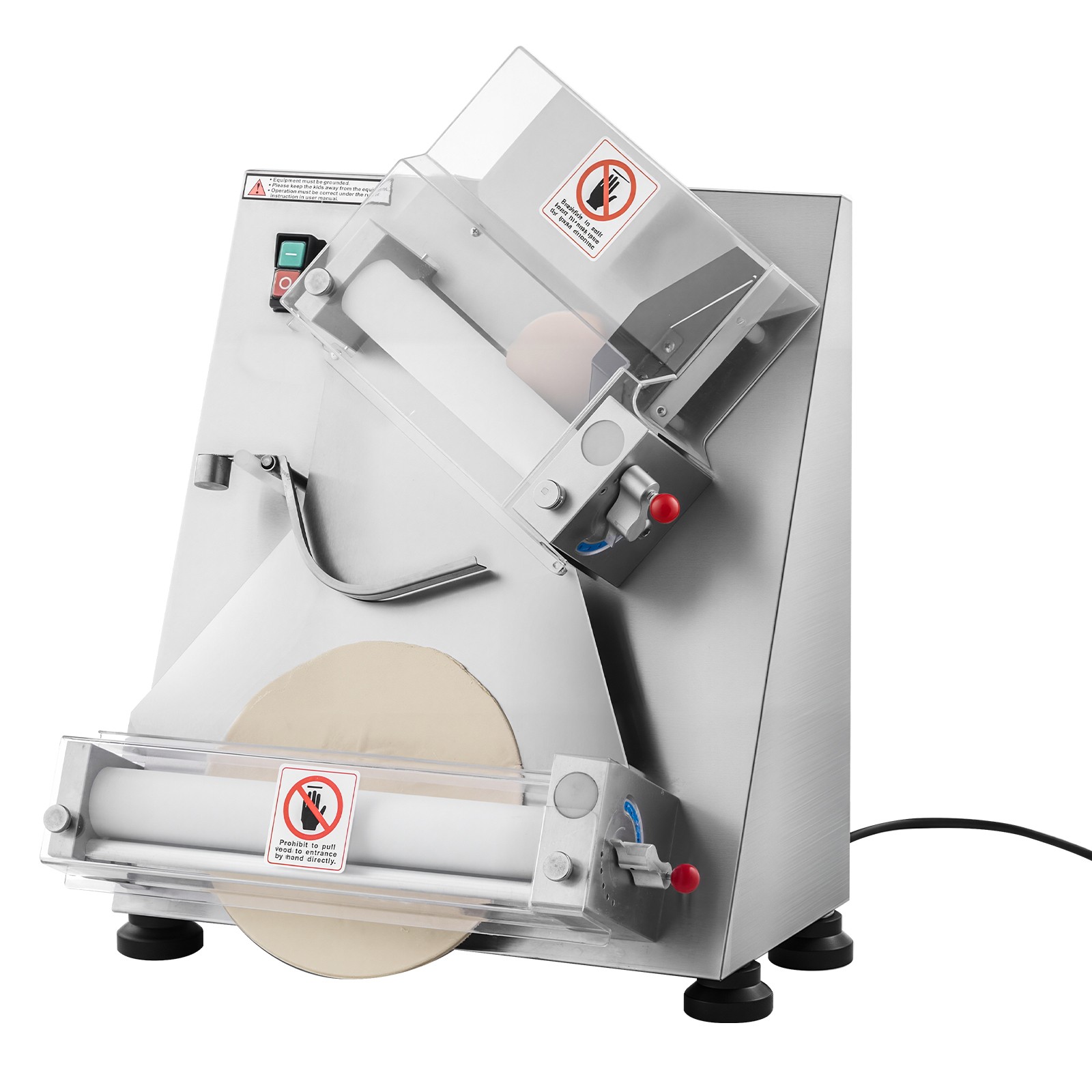 Uimoso 3-14″ Automatic Dough Roller Machine Commercial 370W Dough Press Maker