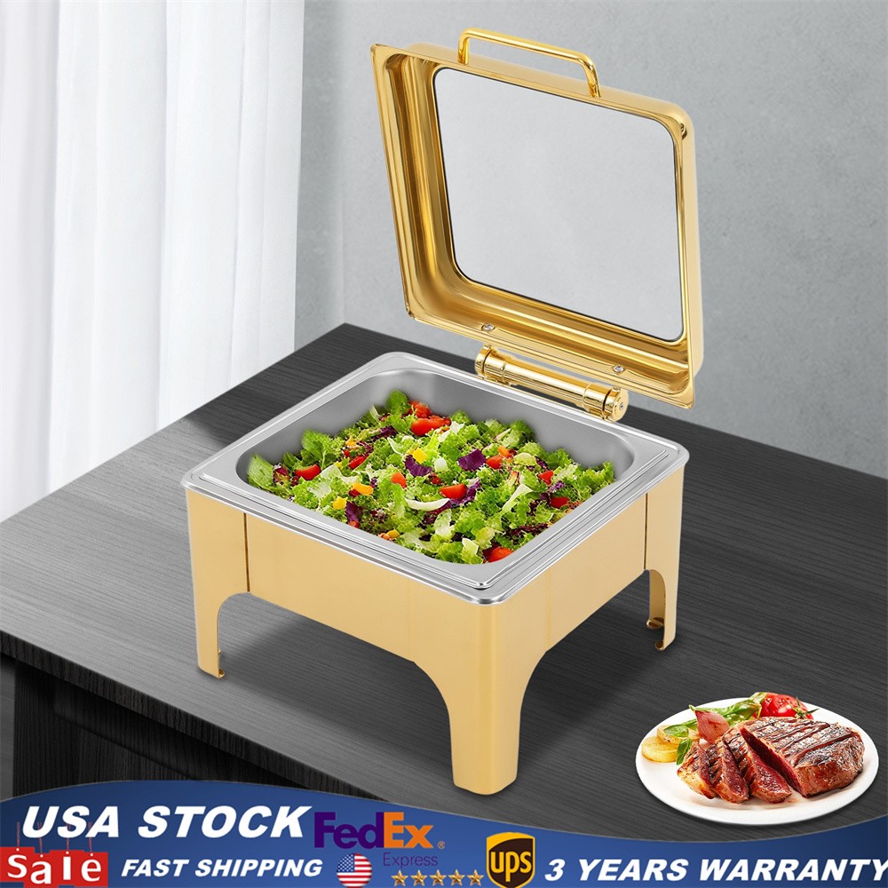 6L Chafing Dish Buffet Set for Catering Party Buffet Stove Heat Preservation US
