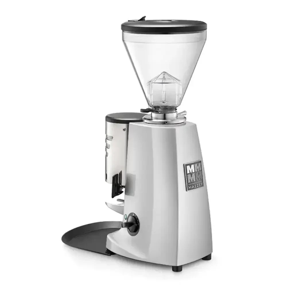 MAZZER SUPER JOLLY V UP AUTOMATIC ESPRESSO COFFEE GRINDER WHITE WHOLESALE MAKER