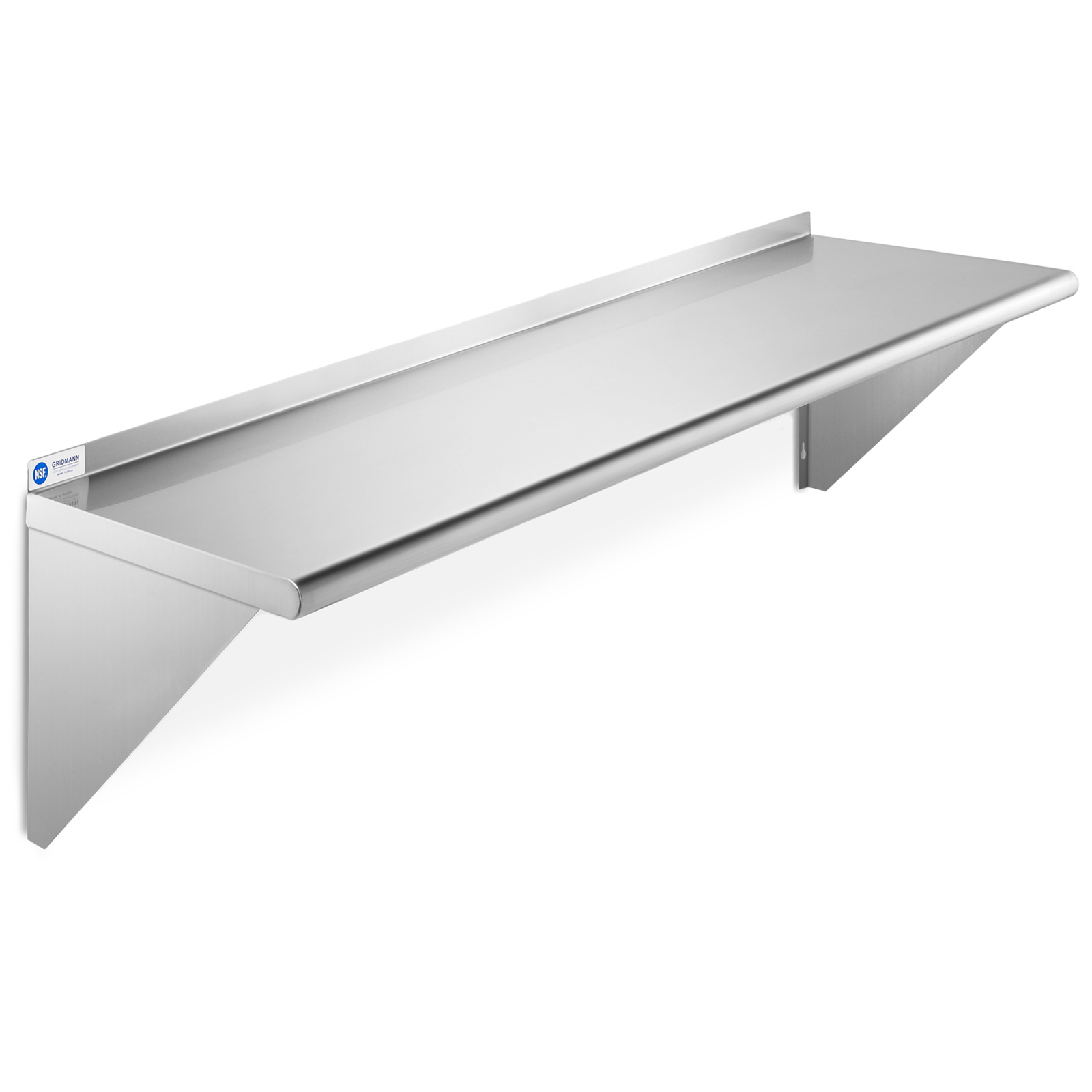 NSF Stainless Steel 12″ x 48″ Commercial Kitchen Wall Shelf Restaurant Shelving