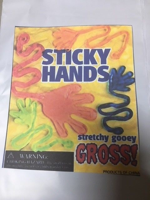#1 CAPSULED SELLER! 250 STICKY HAND TOYS BULK VENDING CAPSULES FREE S&H &DISPLAY