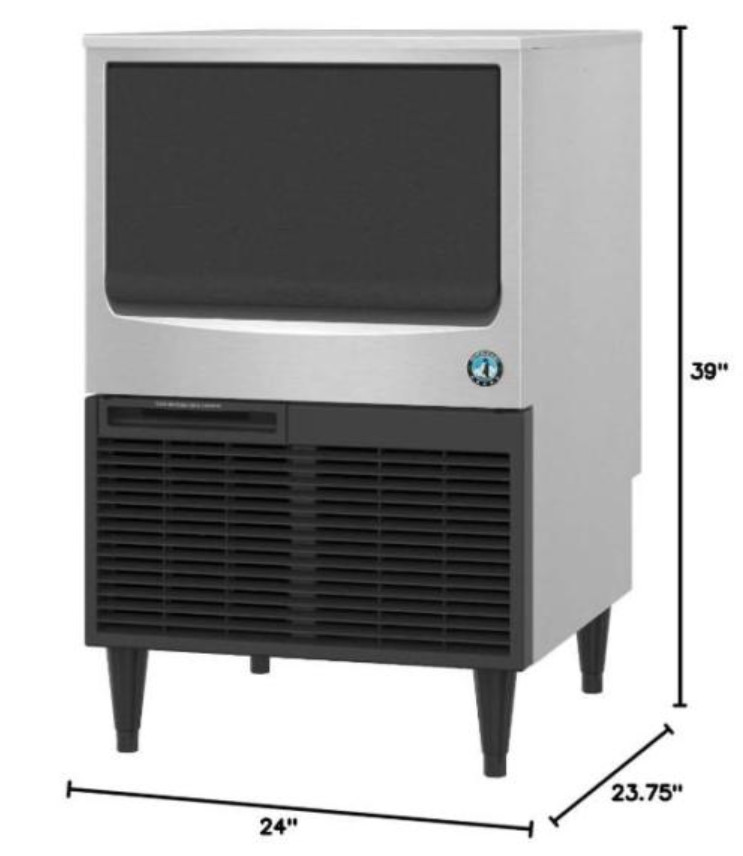 Hoshizaki KM-116BAJ 125-lb Capacity Crescent Cube Air Cooled Ice Maker w/ Bin
