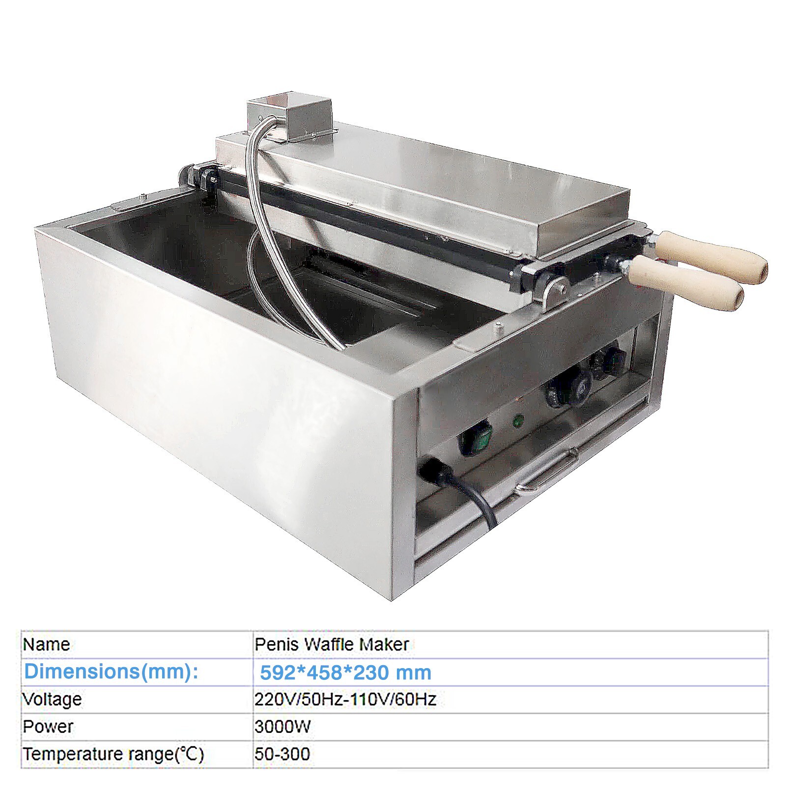 Kolice Commercial Strange Shape Waffle Machine Waffle Sticks Maker-8 Sticks