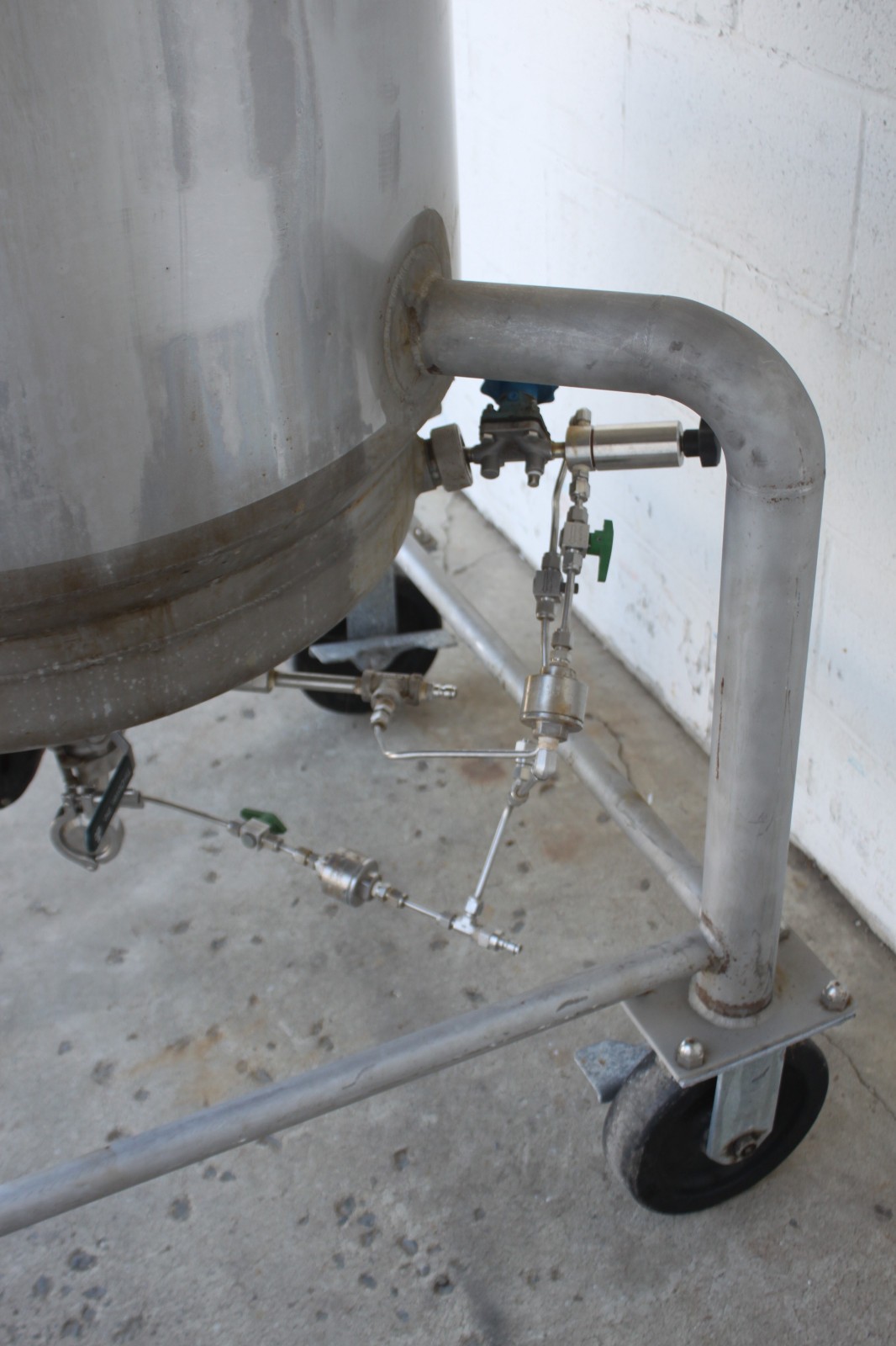 Cherry Burrell Stainless Steel Pressure Tank on Wheels AS-IS