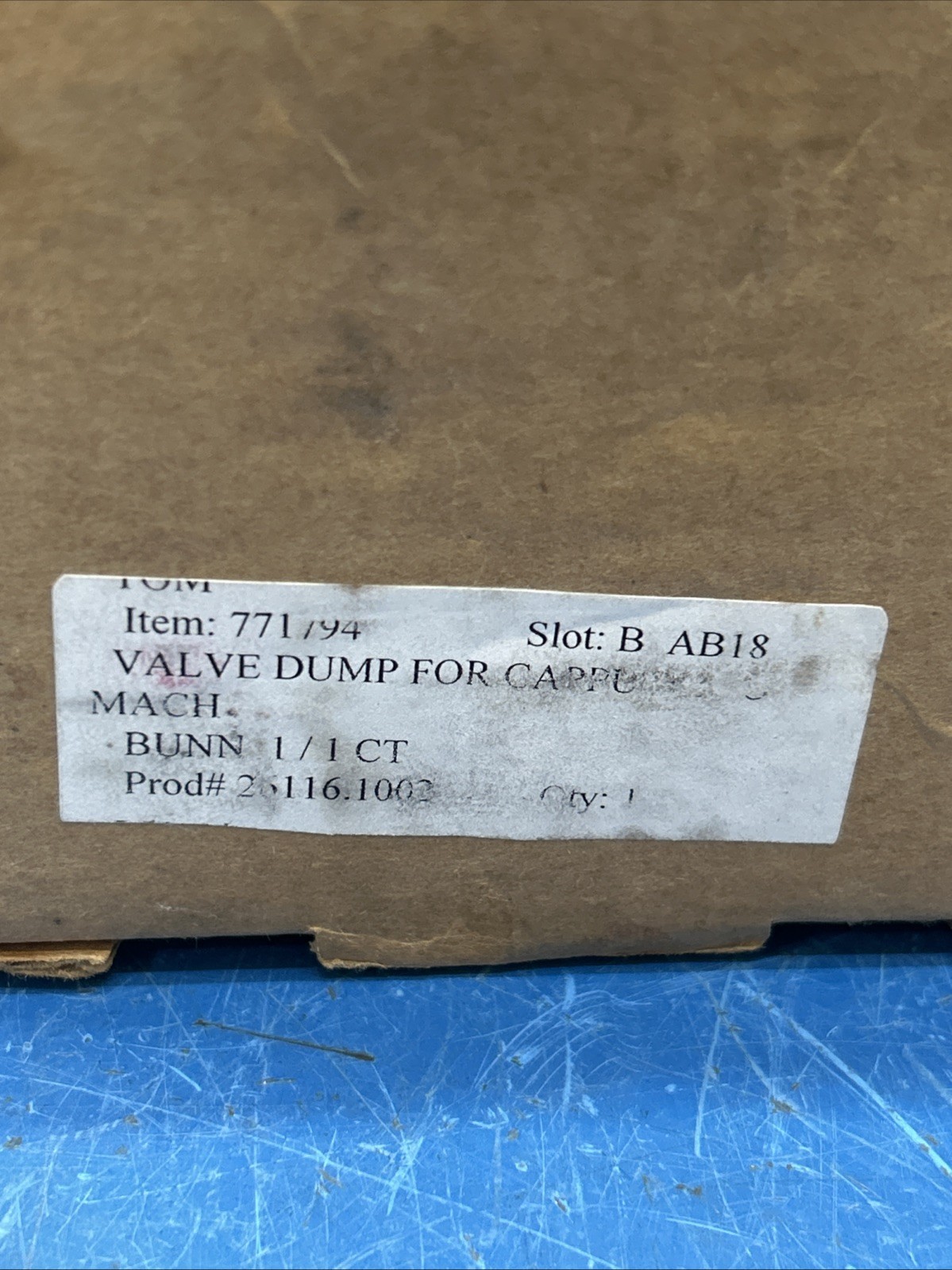 New Bunn #26116.1002 Valve Dump for Cappuccino Machine Fast 🇺🇸 Shipping
