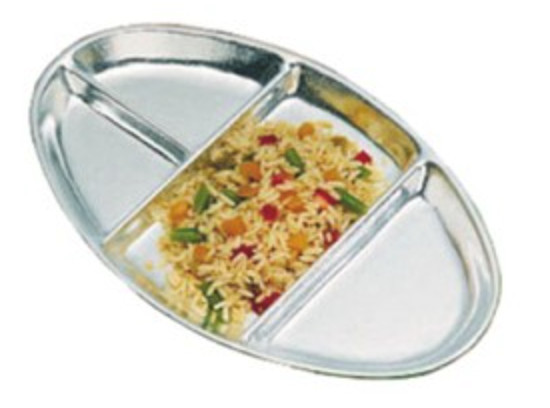 Bon Chef 2020 – N Tray, 7.5″ x 11.75″, 4 compartments, oblong, (Lot of 6) New