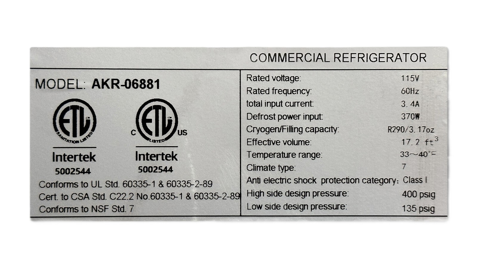 Commercial Reach-In Refrigerator Solid Door 27″ Stainless Steel Restaurant