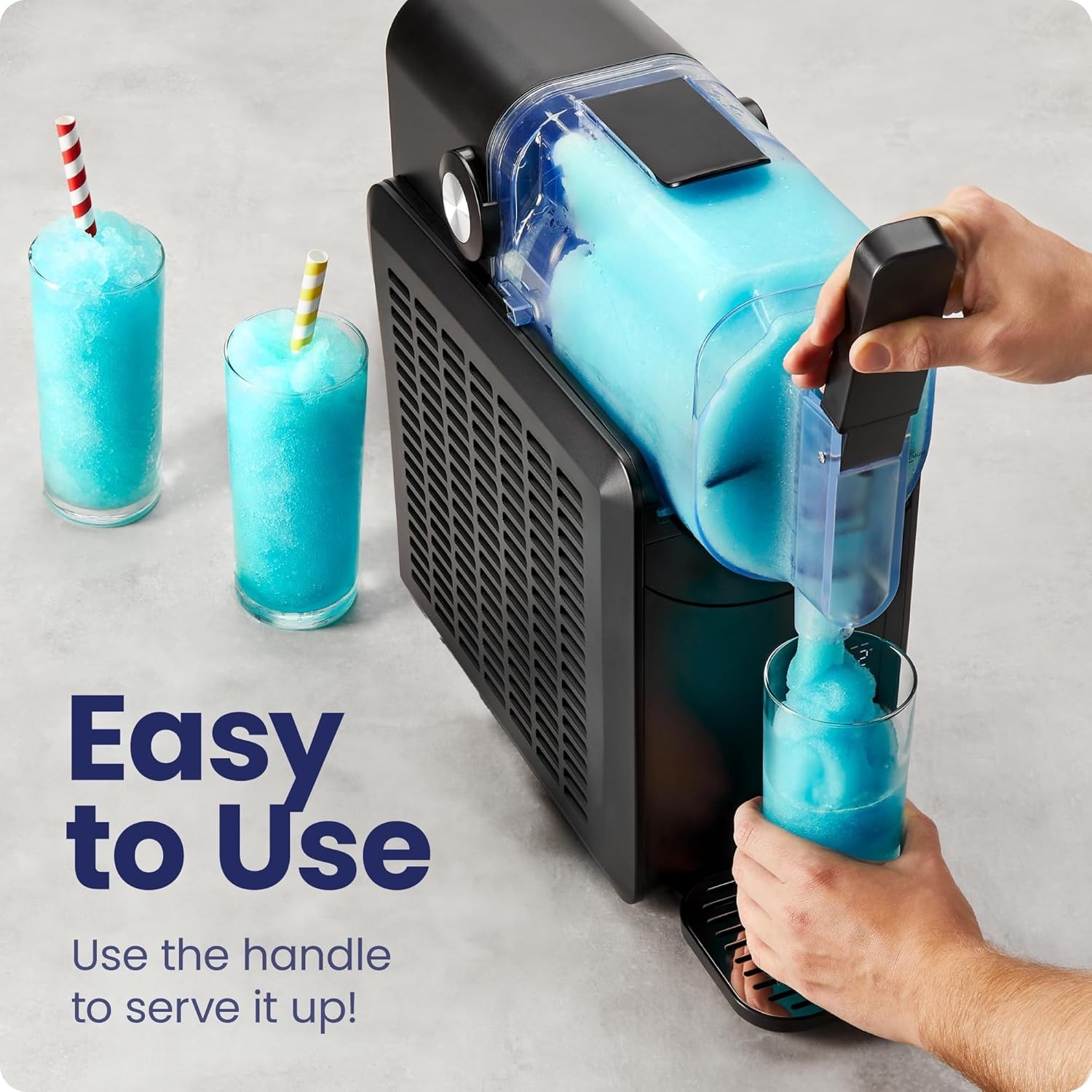 Quick-Freeze 68oz Slushy Maker – Chefman Automatic Drink Machine with 5 Settings