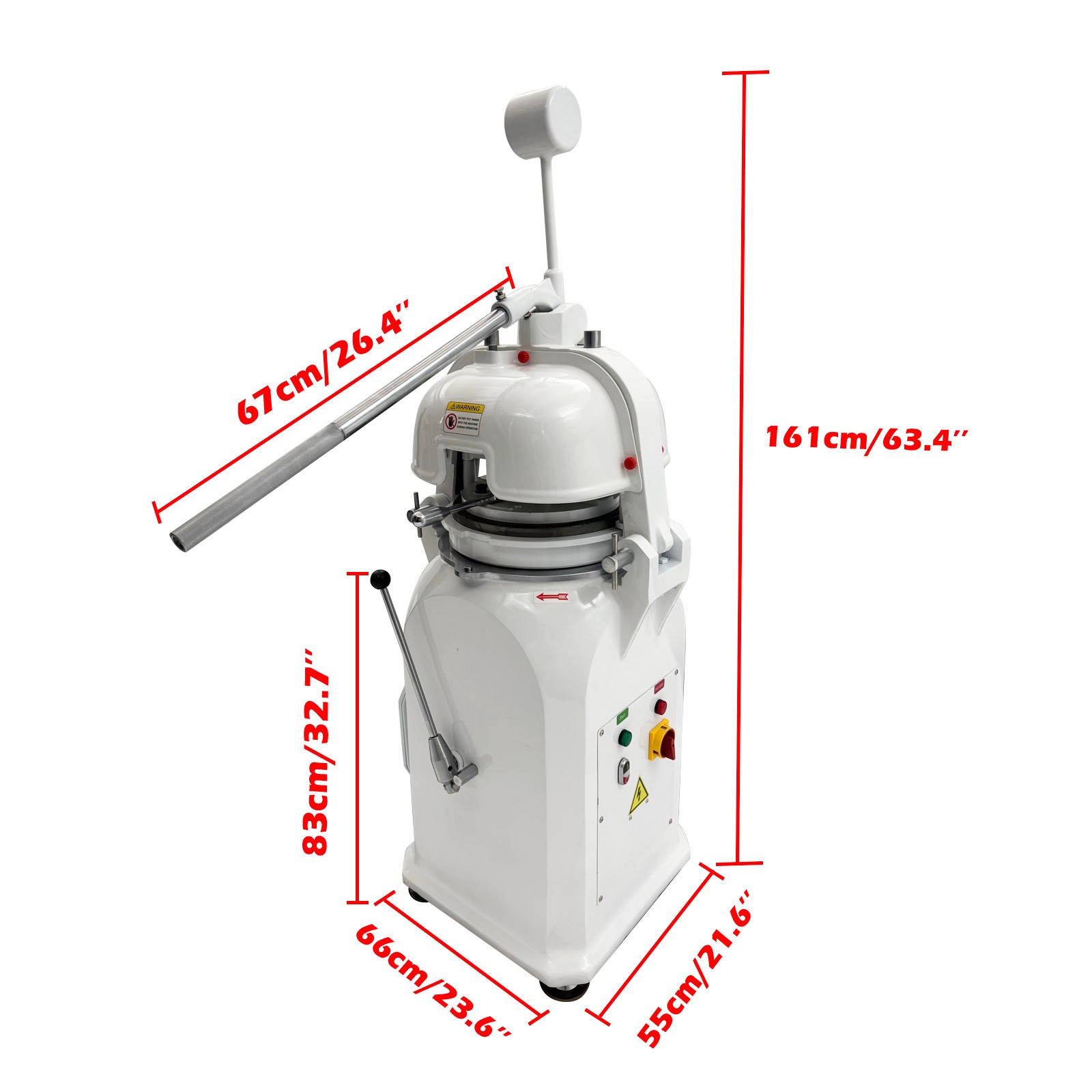 Press Cutter Semi-Automatic Dough Roller Divider Rounder 110V 50g-150g