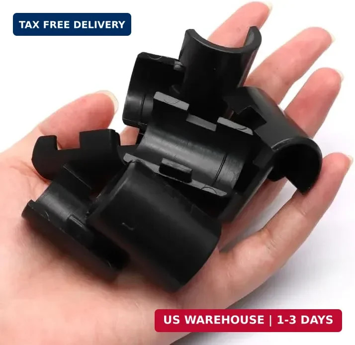 50pack 7/8 Inch Wire Shelving Shelf Lock Clips, Plastic Shelving Clips Replaceme