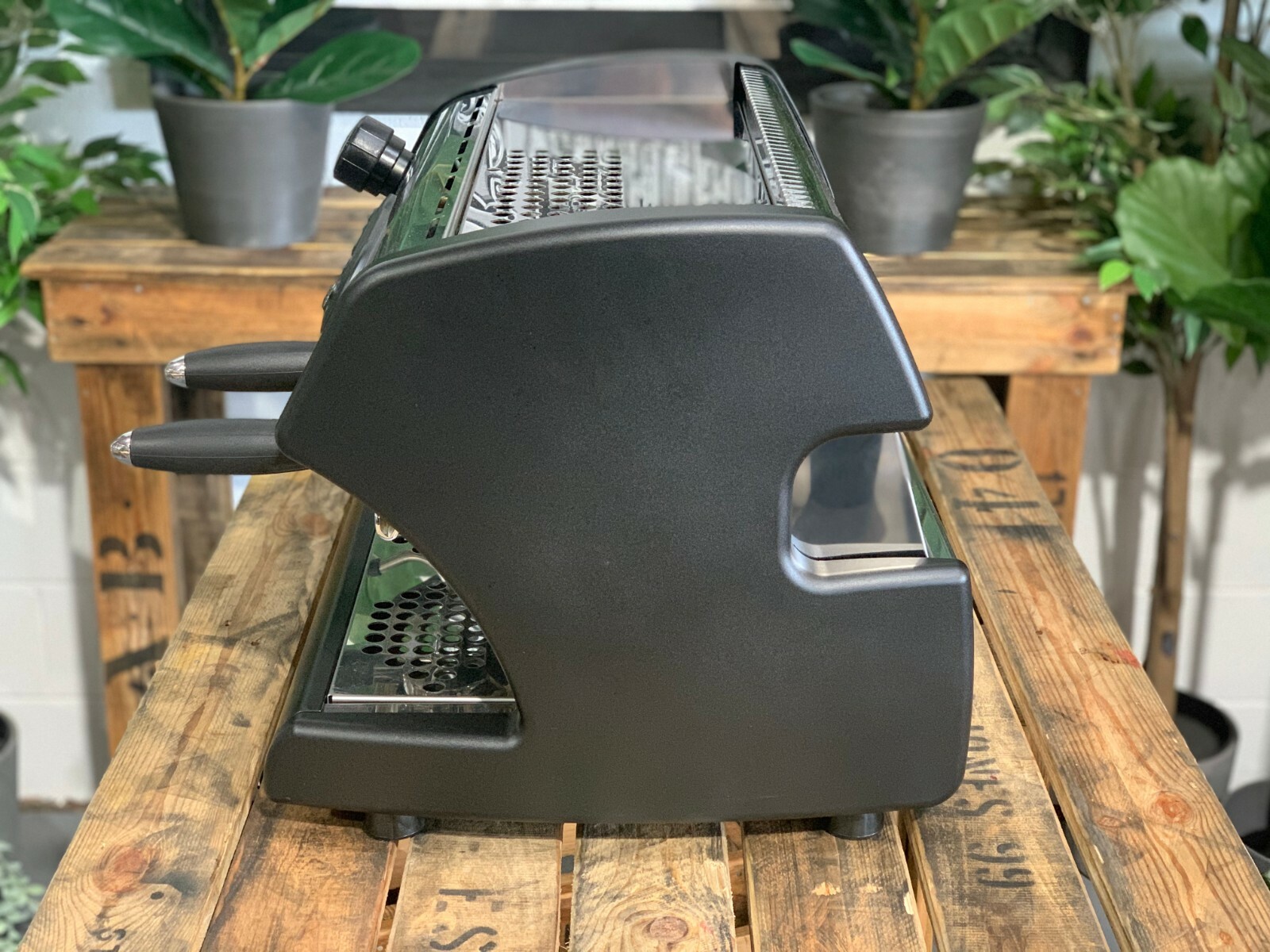 LA SPAZIALE ARMONIA EK 2 GROUP BLACK ESPRESSO COFFEE MACHINE COMMERCIAL CAFE
