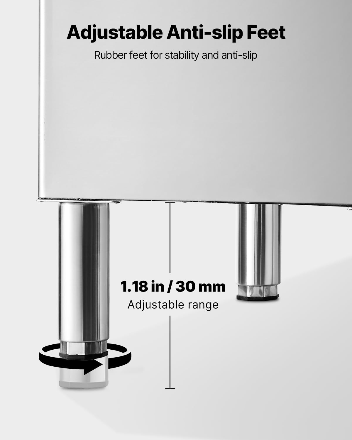 Commercial Ice Maker Storage Bin, 300 LBS Capacity Ice-Bin, Stainless Steel Comm